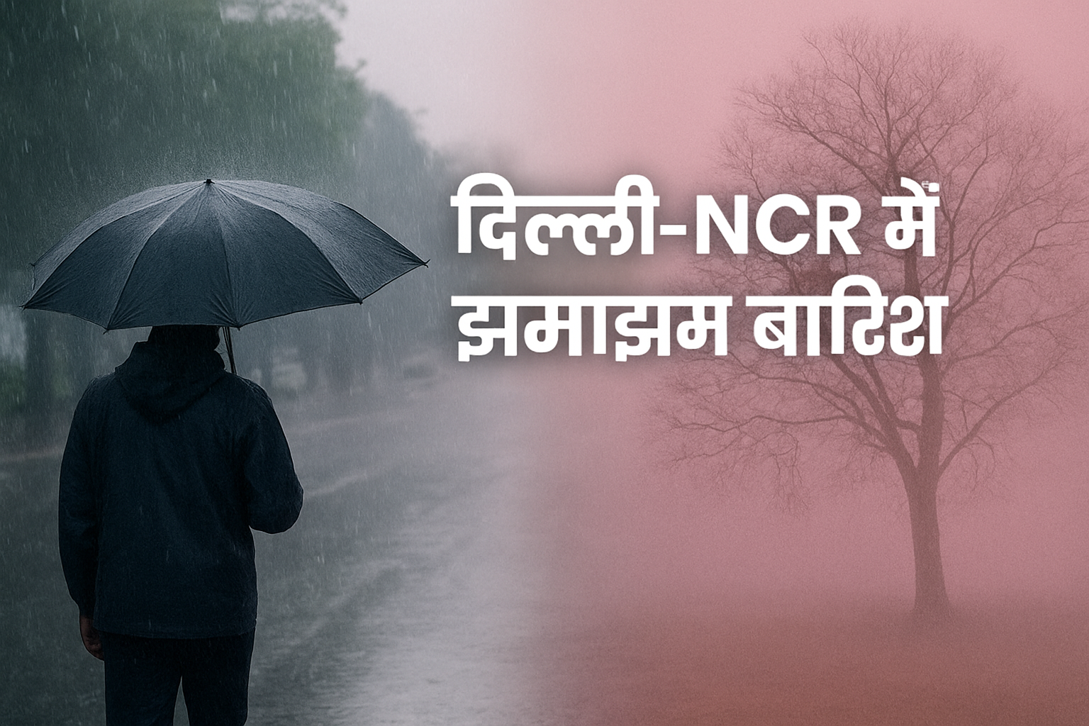 दिल्ली-गुरुग्राम में झमाझम बारिश